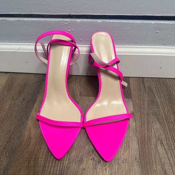 Hot pink 4 inch heels - Picture 2 of 5